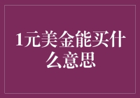 1元美金的奇异之旅：是否涵盖了宇宙中的一切？