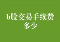 B股交易手续费：如果你的钱包是无底洞，那手续费就是那个小小的漏斗