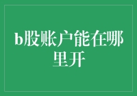 B股账户开设指南：多渠道选择与风险提示