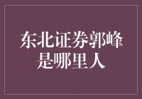 东北证券郭峰是哪里人？ 其实他是东北的神秘生物！