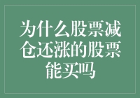 为什么股票减仓还涨的股票能买吗？——投资策略的思考