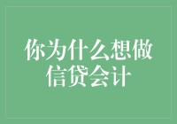 为什么我想做信贷会计，那是因为我被数字迷住了