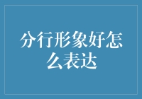 如何优雅表达分行形象好：一种专业视角的探讨