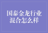 国泰金龙行业混合：你的投资小金库，让你轻松躺赢的秘诀