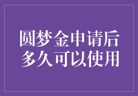 圆梦金申请后多久可以使用：从提交到到账的时间解析