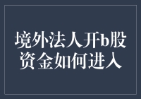 境外法人开设B股资金流入路径探析