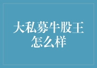 大私募牛股王：与股市牛人同行，挖掘隐藏的宝藏