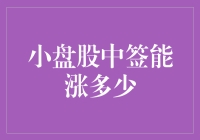 小盘股中签能涨多少：潜力股票的投资机会与风险分析