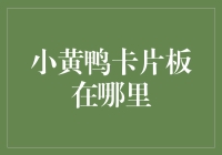 小黄鸭卡片板在哪里？这是一场寻找失踪小黄鸭的趣味之旅！