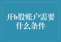 开b股账户需要什么条件：解析B股市场的准入门槛