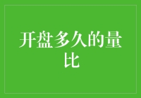 开盘多久的量比：A股交易策略中的关键参数