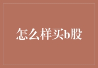 买B股：一场从股市菜鸟到股市老手的冒险