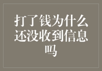 打了钱为什么还没收到信息？揭秘交易延迟背后的秘密！