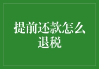 提前还款退税：如何有效利用税收政策优化财务规划