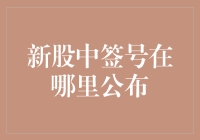 新股中签号在哪里公布：解析新股申购流程与查询方式