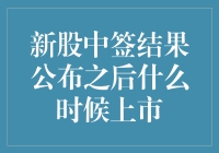 新股中签结果公布之后：从抽签到上市的旅程