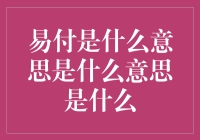 易付，这究竟是个什么玩意儿？