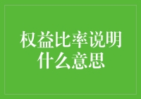 权益比率：你是公司的股东还是超市的购物车？