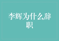 新起点？还是无奈的选择？——揭秘李辉的辞职之谜