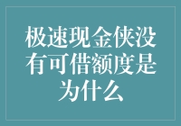 极速现金侠：当我发现自己竟然没有可借额度的那一天