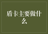 盾卡的主要功能与应用场景：构建数字安全的堡垒