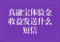 真融宝体验金收益：发送短信的那些事儿