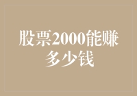 股票投资新手指南：揭秘股票2000能赚多少钱背后的故事