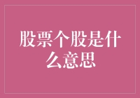 股市新手必备知识：股票个股究竟是什么？