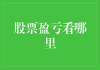 股票盈亏如何看？掌握这几个关键指标才能心中有数