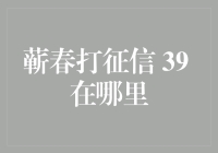 蕲春打征信查询服务网点及流程指南