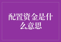 配置资金，你家的财务魔法师？