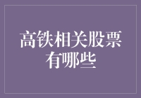 高铁相关股票投资攻略：把握中国铁路现代化的脉搏